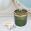 Pot porte-cotons-tiges de maquillage vert clair 2