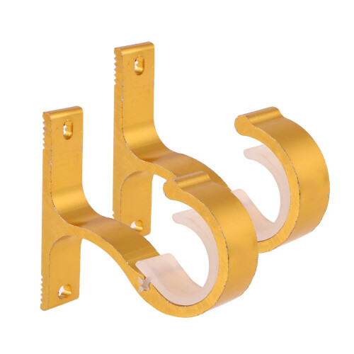 2 supports de fixation muraux pour rideaux et plafonds