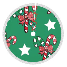 Jupe de sapin de Noël 30 pouces, tapis de sapin pour les fêtes d'hiver, jupe de sapin pour décorations de Noël rustiques
