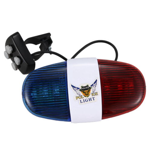 2x Sirène de vélo électronique 4 tons 6 LED 2