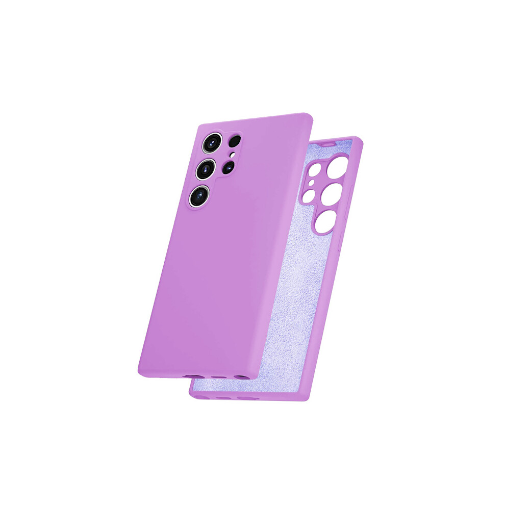 Compatible With Samsung Galaxy S24 Ultra - Stylish Durable Tpu Silicone Case Purple 9164030296602