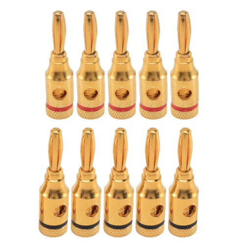 Fiches bananes, connecteurs, type à vis ouverte, 5 paires 1