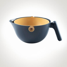 Coș de curățare a fructelor 2 în 1, filtru rotativ albastru cu mâner de scurgere, strecurătoare de bucătărie, accesorii de bucătărie,