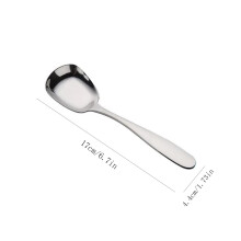 Juego de cucharas para servir Kiplyki de 3 piezas, espátula y cuchara de acero inoxidable 304, compatible con utensilios de cocina para arroz,