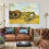 Impressão da pintura "Paranoico, Crítico e Solidão" de Dali em tela de 60x90cm (24x36 polegadas), compatível com decoração de sala de estar e 3