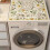 PVC Retro Flower Κάλυμμα Αδιάβροχο για Πλυντήριο Ρούχων, Μικρόφωνο Φούρνου, Y4Z3 3