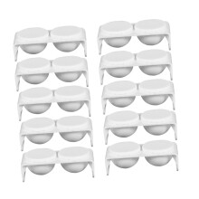 Nail Art Dappen Dish Dual Chamber Clear Crystal Cup for Acrylic Nails Salon and Home Use