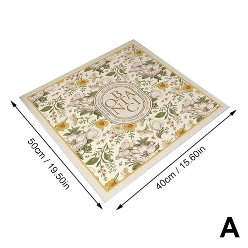 PVC Retro Flower Κάλυμμα Αδιάβροχο για Πλυντήριο Ρούχων, Μικρόφωνο Φούρνου, Y4Z3