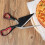 Food Grade compatible with Sharp Stainless And Handle With Soft Handle Multifunctional Kitchen Scissors 27CM Black/Red 5