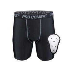 Compression Shorts with Protective Cup, Compatible with Flexcup, for Adults & Youth. Superior Support & Comfort for Sports Like Football, Hockey,