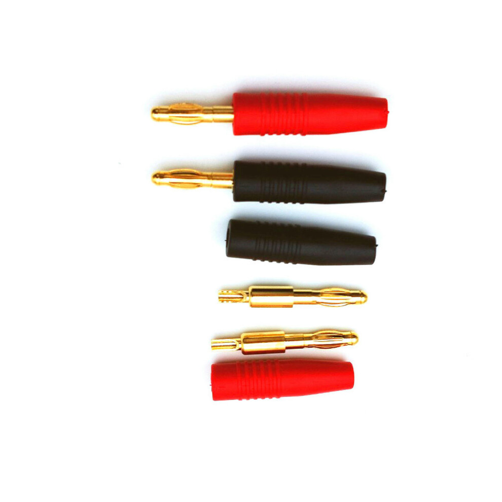 For 100Pcs Copper 4Mm Silicone Insulated Banana Plug Connector Copper 9338982196819