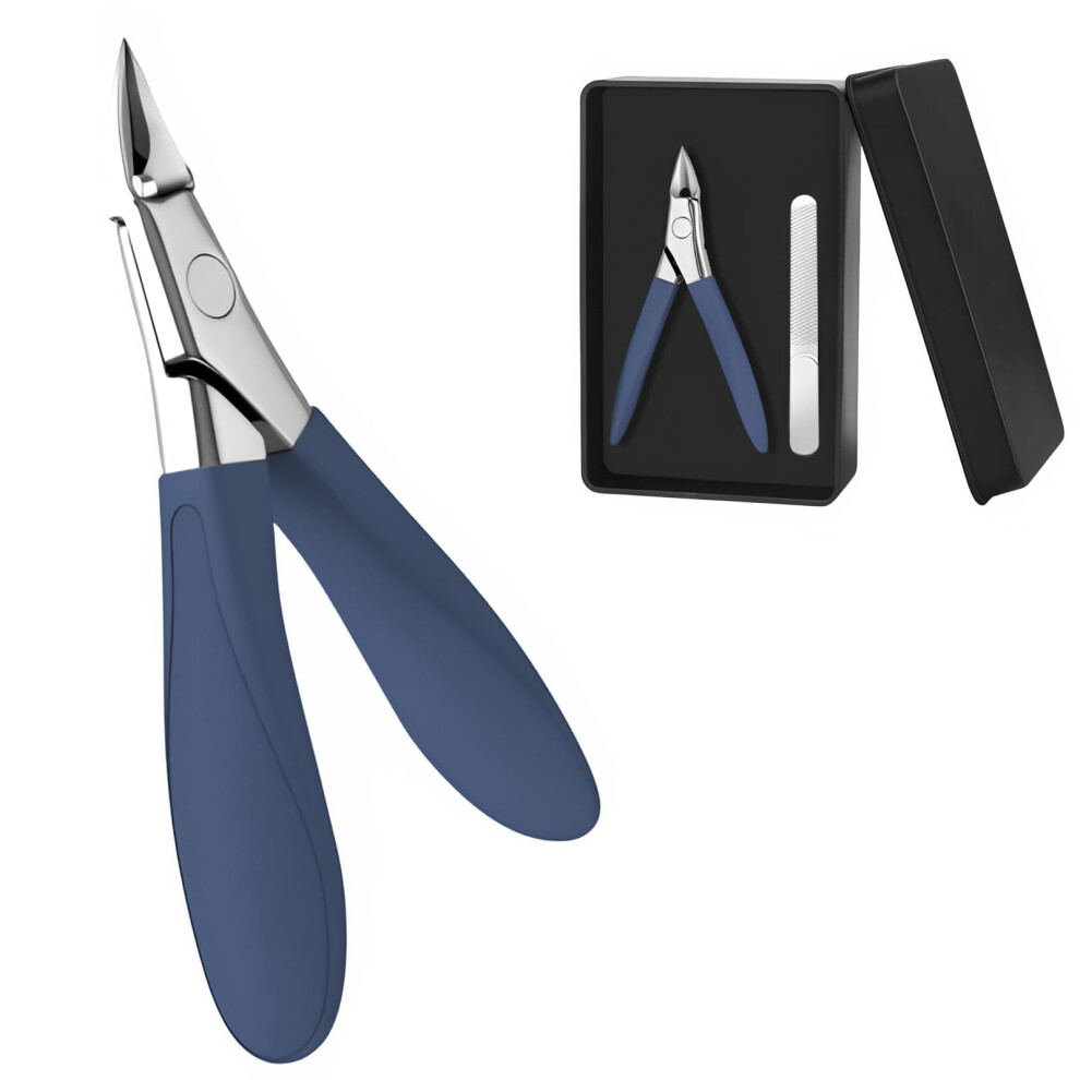 Ingrown Toenail Clipper with Sharp Pointed Stainless Tip, Ergonomic NonâSlip Handle for Thick Nails