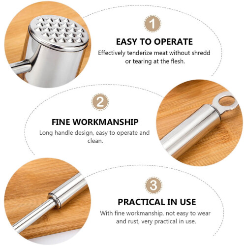 Stainless Steel Meat Mallet Multi-purpose Meat Hammer Practical Meat Hammer 1