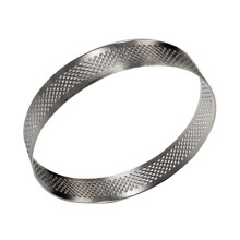 Stainless Steel Perforated Tart Ring Round Cake Mold for Baking Pies Cheesecakes Desserts