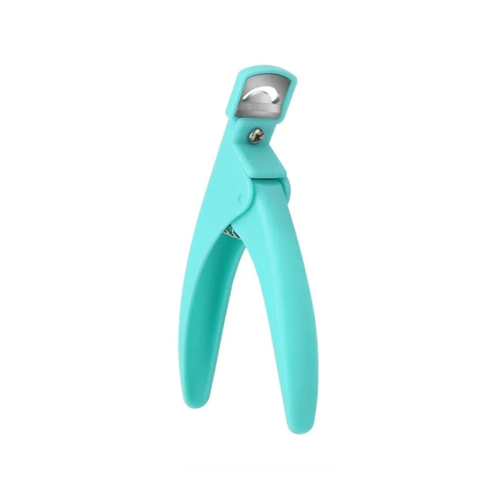 Nail Clipper Acrylic Nail Cutter UShaped French False Nail Scissors Professional Stainless Steel Red