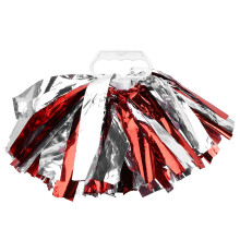 Nosta joukkuehenkeäsi: Cheerleading-pom-pomit, varma ote pamppukahvasta, metallinen materiaali, kirkas, loistava väri cheerleader-asuisille naisille