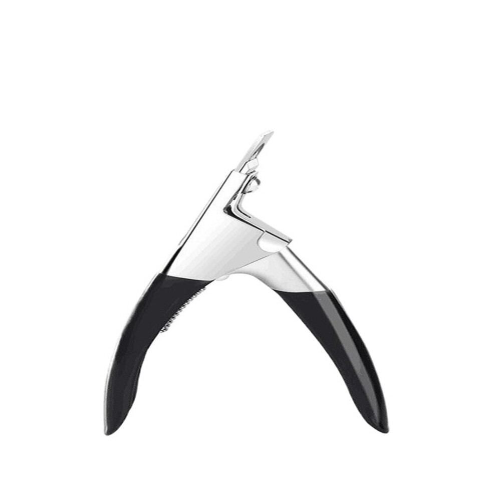 Silver Stainless Steel Nail Clipper With Ergonomic Long Handle For Thick Nails