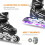 Ρυθμιζόμενα πατίνια Inline για Unisex Νέους, Πλαίσιο από κράμα αλουμινίου που 4