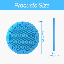 Set van 2 onderzetters voor bekerhouders in de auto, 7 cm (2,75 inch) antislip, krasbestendige onderzetters voor autobekers, universele