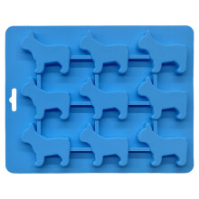 WRXMIJNHGSA Isgitter Tegneserie Silikon Isbrikker Hund Dyreformet Silikon9Link Isbrikker Silikon Isblokk Sjokolade