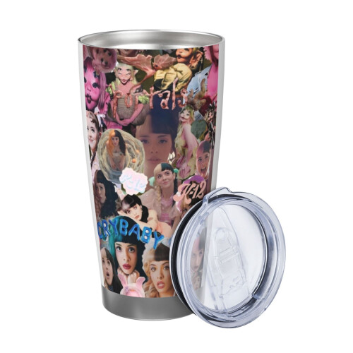 Melanie Martinez20oz Tumbler, Κούπα ταξιδιού καφέ από ανοξείδωτο ατσάλι με μόνωση κενού, Κούπα 1