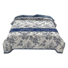 LKWLPD Cooling Blanket King Size Summer Soft Blanket Skin Friendly Plain Print Washed Cotton Blended Breathable Blankets for Household Travel Camping