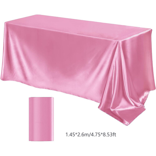 Toalha de mesa retangular de poliéster Kdkad102x58 polegadas, resistente a rugas e lavável, ideal para casamentos, festas, banquetes e camping. 2