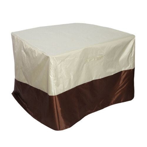 Capa impermeável empilhável para cadeiras de varanda, capa grossa para móveis de exterior, tamanho 31x38x35 polegadas (bege) 1