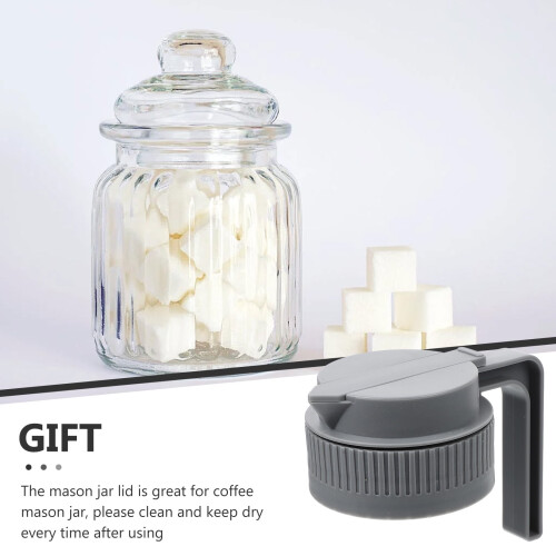 Tampas para potes de conserva Mason Jar com alça 1