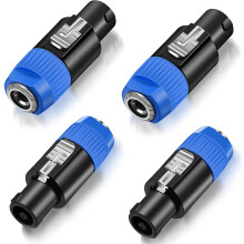 db-os NL4FC hangszóró-1/4"-os adapter, hangszóró apa-1/4"-os TS anya átalakító, 1/4"-os anya - NL4FC apa