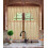 SAMIMPORT-2011 Glam Gray Solid Plain Luxurious Sheer Organza Kitchen Curtains, 27” x 36” (2Panels) 1