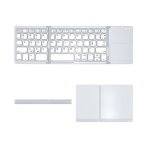Bluetooth Keyboard with Touchpad, Comfortable Design, Ultra-Low Latency, Fast Connection, Foldable for Android, Windows, PC, Tablet, Kids 3-7 2