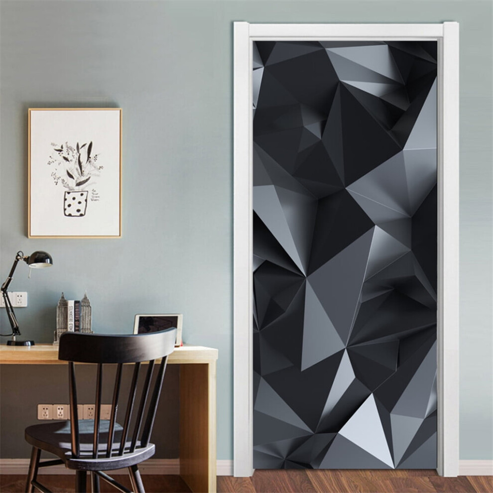 Kayannuo Bedroom Decor Christmas Clearance Three-Dimensional Simulation Door Stickers Wooden Door Stickers Living Room Decor 9004841108100