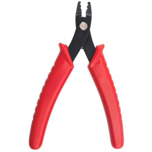 1 Pc 5.03 Long Bead Crimper Crimp Tool Plier 45# Steel Jewelry Pliers with Red Plastic Handle Crimper Pliers
