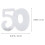 Eease 50th Anniversary Confetti for Party Table Decoration 2
