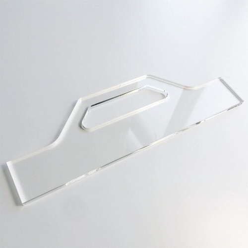 Charcuterie Board Handle Router Template Clear Acrylic for Woodworking Briefcase Style 1