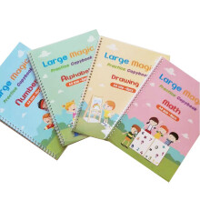 Quaderno riutilizzabile Magic Ink per bambini, set per esercitarsi a ricalcare con ricariche per penne e impugnatura ergonomica, quaderno di esercizi