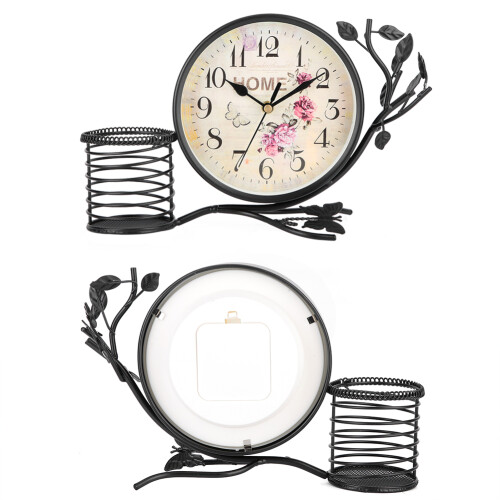 Retro Style Clock for Your Space, Silent Sweeping Movement Ensures Peaceful Environment 2