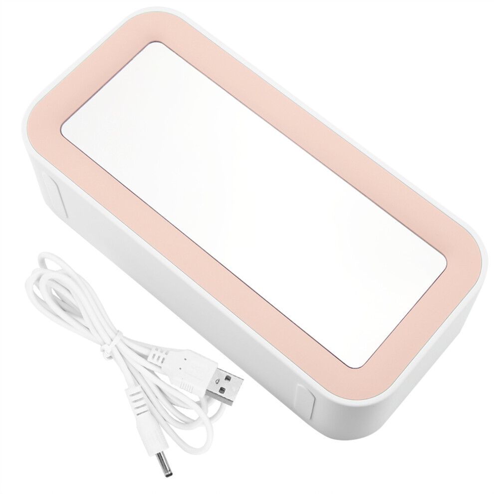 Blue/Light Nail Tool Cleaning Box With Usb Port Sterilizer For Beauty Tools Aromatherapy Function Breathable Silicone Liner Multi Purpose Abs Plastic