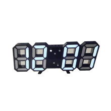 Réveil numérique LED avec design d'horloge murale 3D compacte, contrôle de la luminosité par application, affichage de l'heure réglable pour la