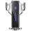 Supporto wireless per auto con presa automatica, display a LED e certificazione Qi (argento) 1