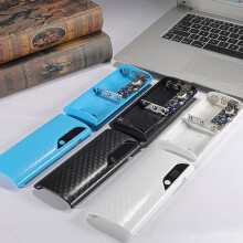 Carregador portátil SUSUchens para celular, sem solda, interface Type-C/Micro, 5 compartimentos para bateria 18650, acessórios para celular, azul.