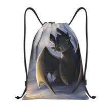 How To Train Your Dragon Classic Drawstring Bag, opvouwbaar, sporttas, fitnesstas, unisex, strandtas, sporttas, reistas, medium