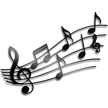 Joyfeel Wall Pendant Artistic Metal Music Note Wall Ornament Smooth Surface Elegant Wall Decoration for Home Party