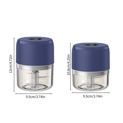 Ηλεκτρικός μύλος σκόρδου Txmfgh 250ml, ασύρματος κόφτης χειρός, κόφτης λαχανικών USB, 2