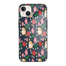 Carcasă de telefon cu imprimeu drăguț de câine compatibilă cu iPhone 14, husă de telefon TPU pentru iPhone 14 cu cameră dublă