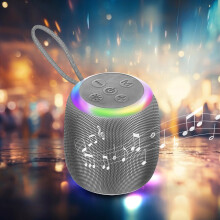 Imréiteach Bronntanais na Cásca Quinlira: Cainteoir Bluetooth Solas Ildaite, Cainteoir Sléibhteoireachta Allamuigh Crochta Inaistrithe, Gan Sreang