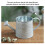 Κουβάς λουλουδιών Pengzhipp 18,5cm x 7,8cm x 8,6cm από σιδερένιο βαρέλι με δημιουργικό 5
