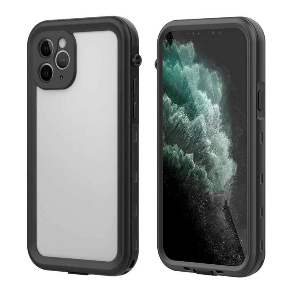 Heavy Duty Rugged Armor Case For Compatible With Iphone 11, 360 Full Protection Waterproof Snowproof Dustproof Shockproof Underwater Cover Black 9395123125152