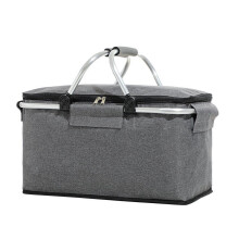 Sac isotherme pliable iMossad, grand sac isotherme portable étanche avec armature en aluminium pour les voyages, la plage, les pique-niques, le